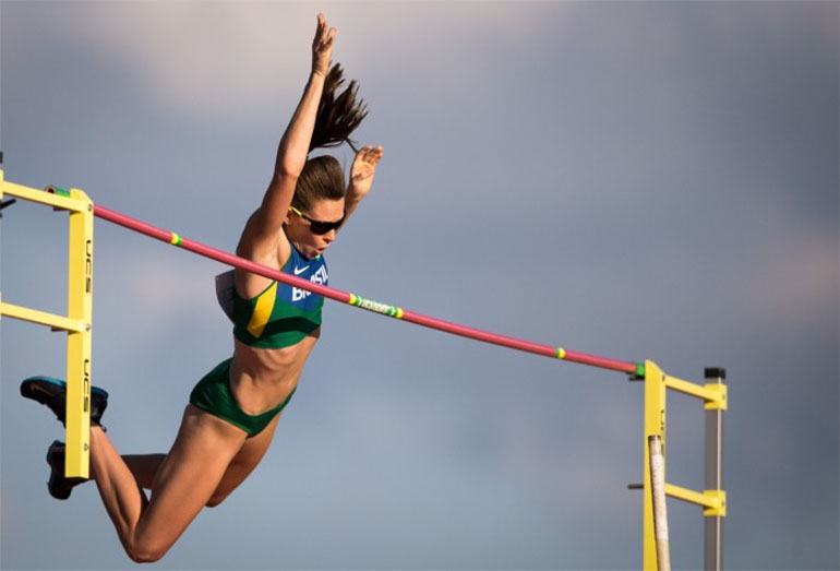 Creative Commons - CC BY 3.0 - Fabiana Murer; salto com vara Jonne Roriz/COB