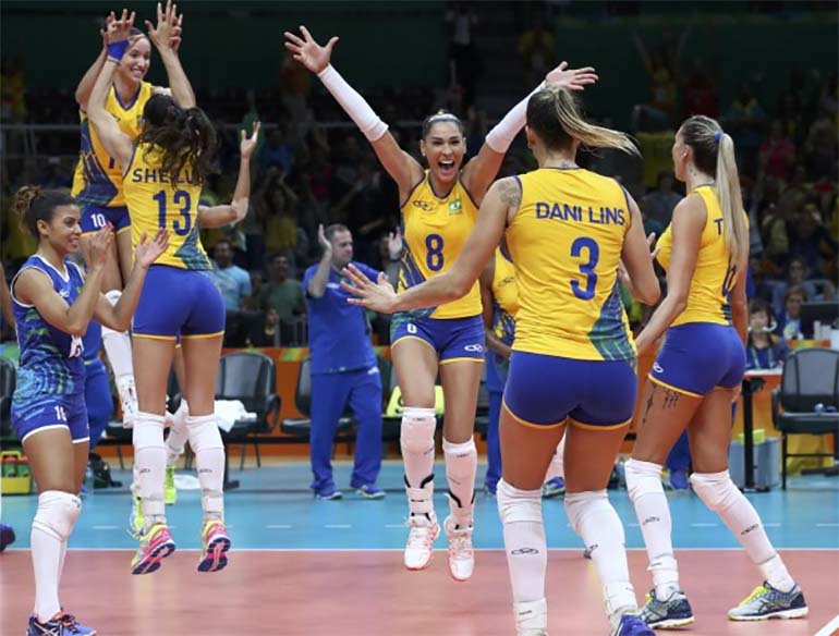 Copyright - Vôlei feminino REUTERS/Yves Herman/Direitos Reservados